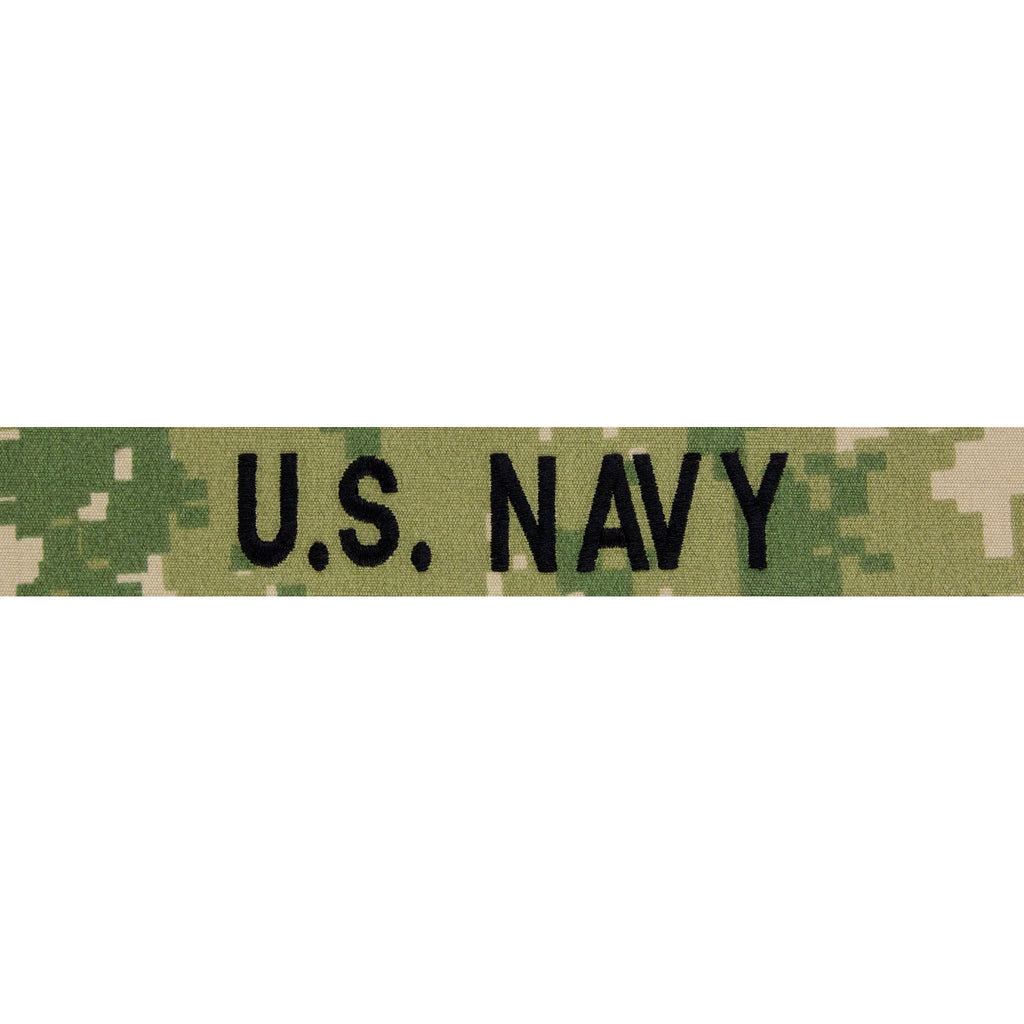 Navy Name Tape NWU Woodland Type-III