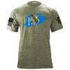 Oklahoma Flag Paint Swatch T-Shirt Shirts YFS.7.004.1.MGT.1
