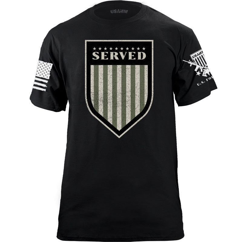 Served Shield Drab T-shirt Shirts YFS.3.034.1.BKT.1