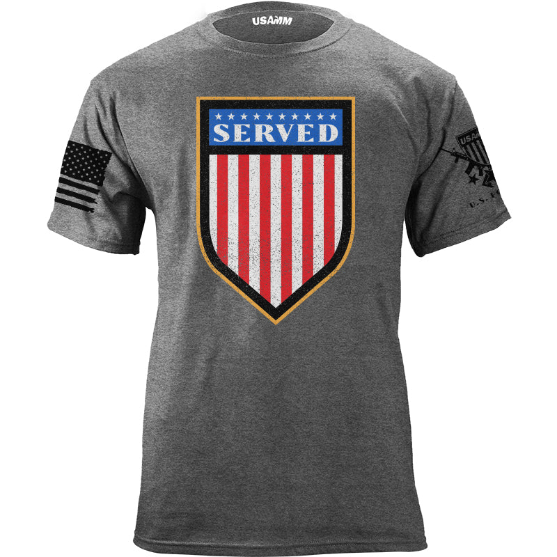 Served Shield T-shirt Shirts YFS.3.035.1.HGT.1