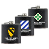 Full Color Army Unit 6 oz. Flask with Wrap Flasks 