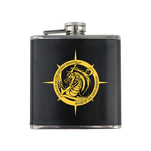 Domain of the Golden Dragon 6 oz. Flask with Wrap
