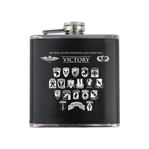Historic Airborne Divisions 6 oz. Flask with Wrap