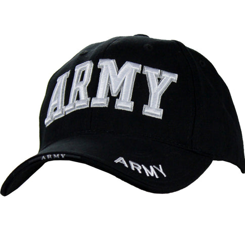 Army Deluxe Black Low-Profile Cap