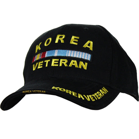 Korea Veteran Ribbon Rack Deluxe Black Low-Profile Cap