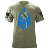 Spartan Helmet Oklahoma Flag Distressed T-Shirt