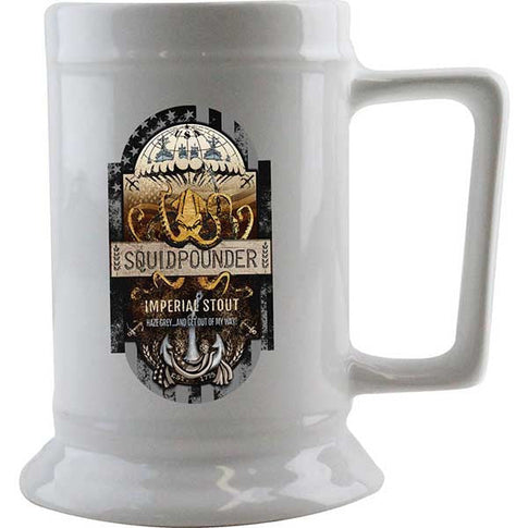 Navy Squidpounder Stout Beer Stein