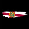 Skinny Horizontal Paint Swatch Florida Flag Tshirt