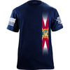Skinny Vertical Florida Flag Tshirt Shirts 