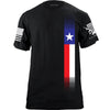Copy of Distressed Skinny Vertical Texas Flag T-Shirt Shirts YFS.7.008.1.BKT.1