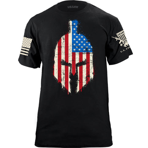 Spartan Distressed US Flag T-shirt