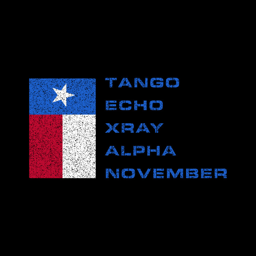 TANGO ECHO XRAY ALPHA NOVEMBER T-shirt Shirts 