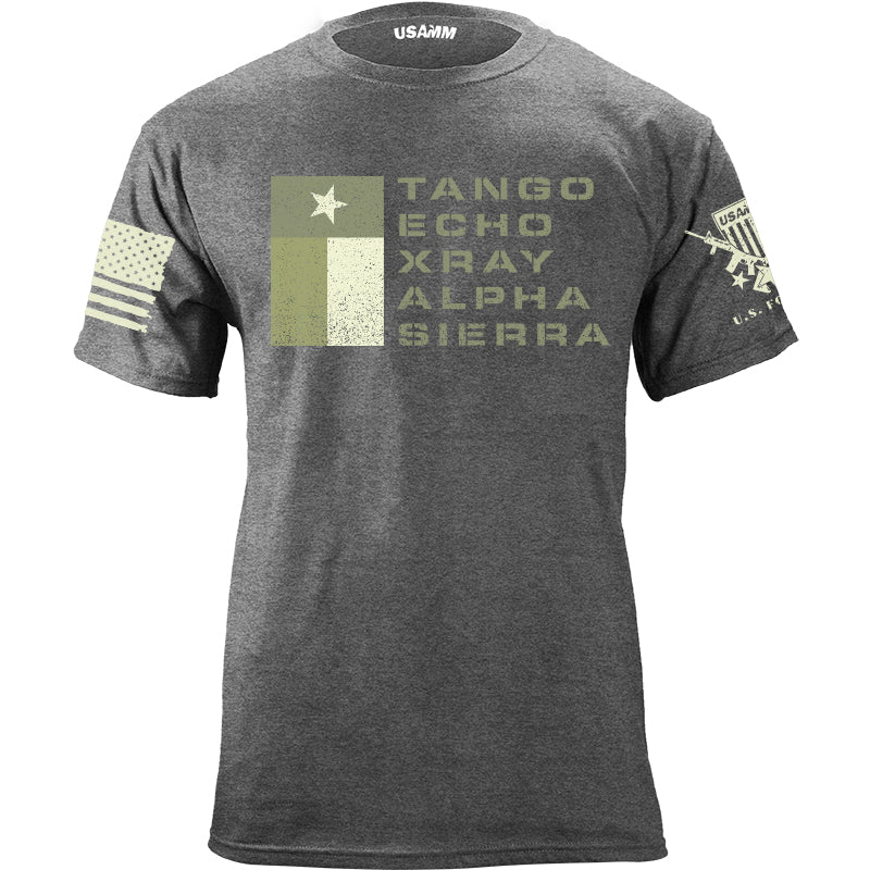 TANGO ECHO XRAY ALPHA SIERRA DRAB T-shirt Shirts YFS.3.037.1.HGT.1
