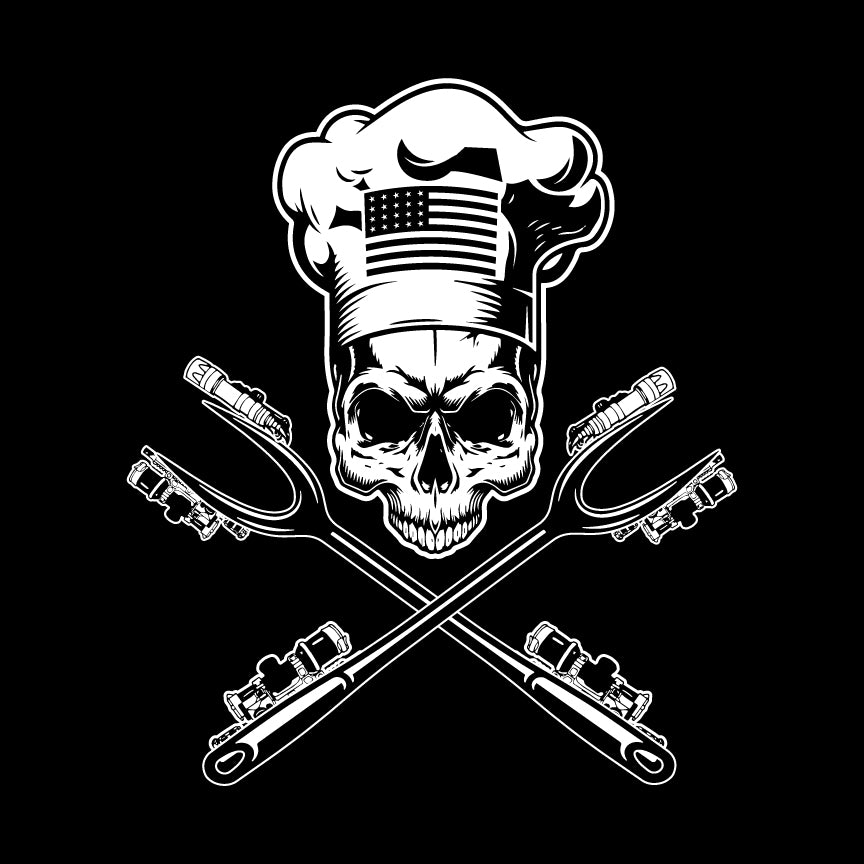 Tactical Grill Crossed Forks T-shirt Shirts 