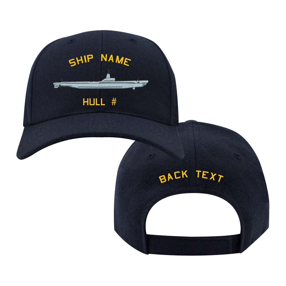 U.S. Navy Custom Ship Cap - Tench Class Submarine Hats and Caps 