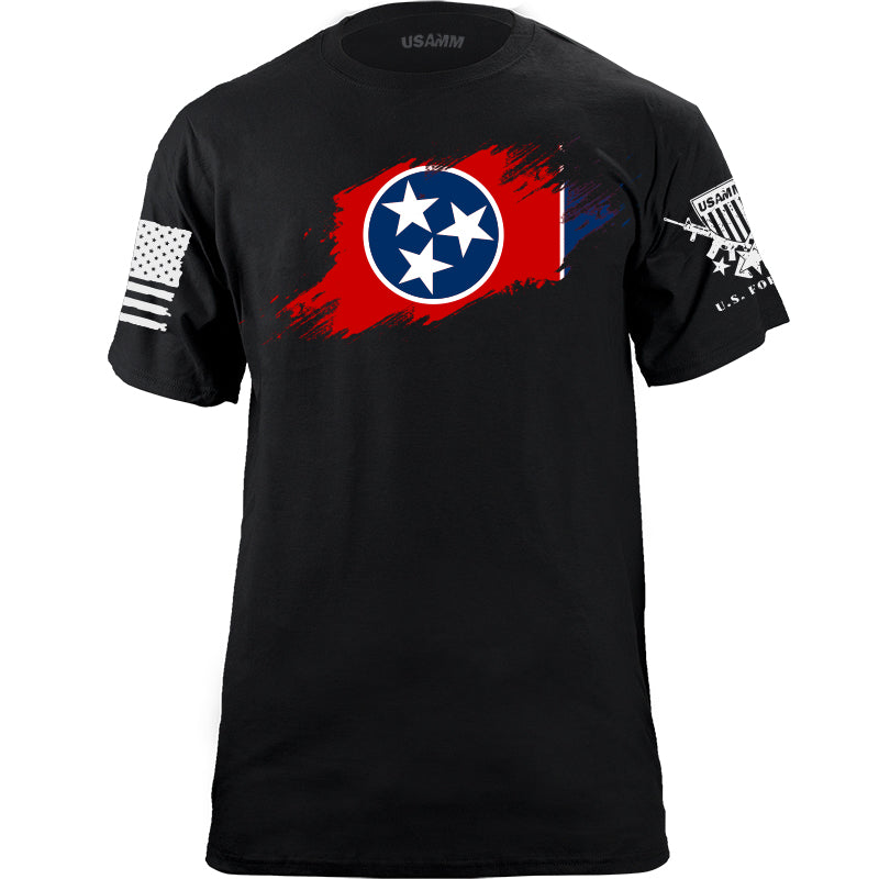 Tennessee Flag Paint Swatch T-Shirt Shirts 