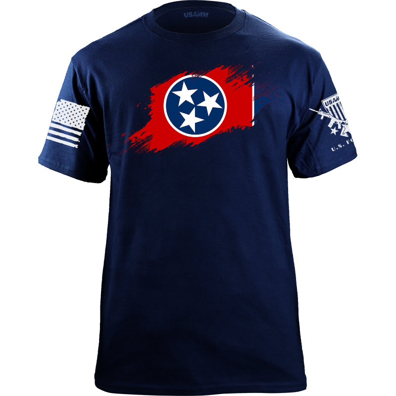 Tennessee Flag Paint Swatch T-Shirt Shirts 