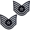 Air Force Full Color Embroidered Enlisted Rank - Large Size
