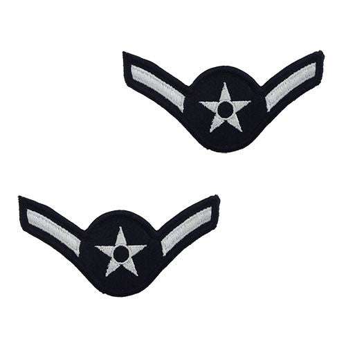 thumbnail image 2 of Vintage US Air Force Master Sergeant Rank Patch – E-7 Blue Chevron Pair, USAF Sew-On 2 of 6