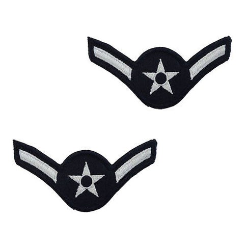 Air Force Full Color Embroidered Enlisted Rank - Small Size