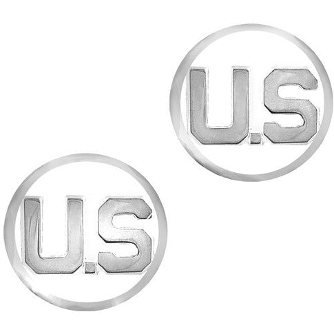 Air Force U.S. Letters Mirror Finish Collar Insignia