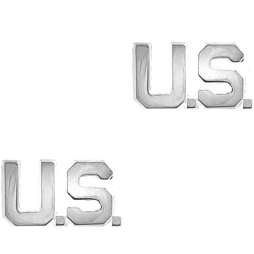 Air Force U.S. Letters Mirror Finish Collar Insignia Coat, Collar & Cap Insignia AFR-8044