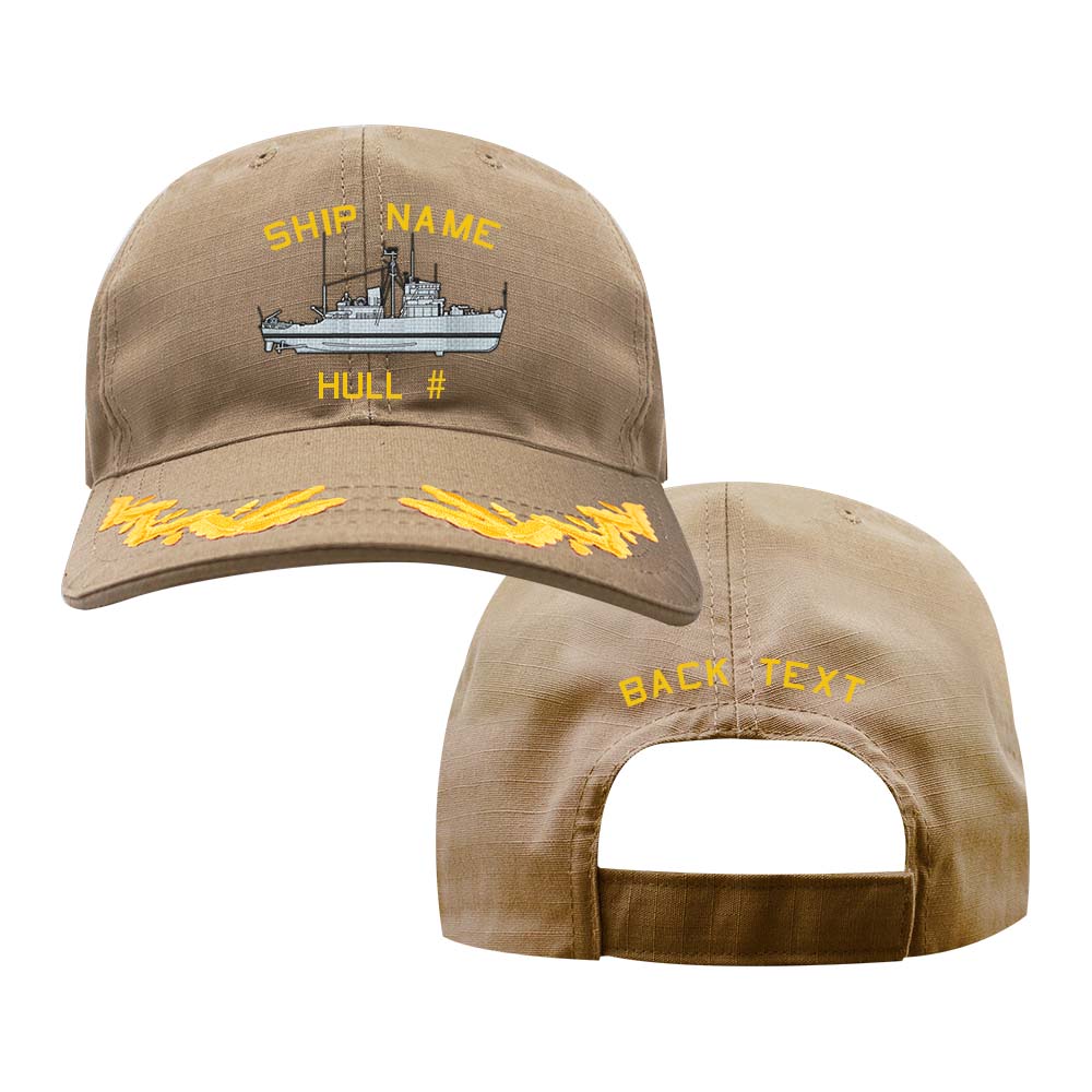 U.S. Navy Custom Ship Cap - Coyote - Captain Scrambled Eggs