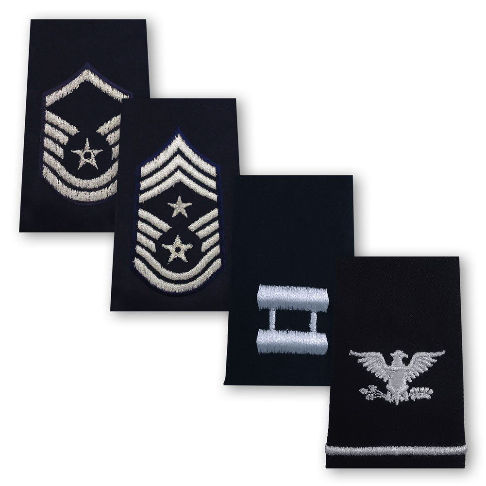 Air Force Epaulets - Enlisted and Officer - Small Size Rank 