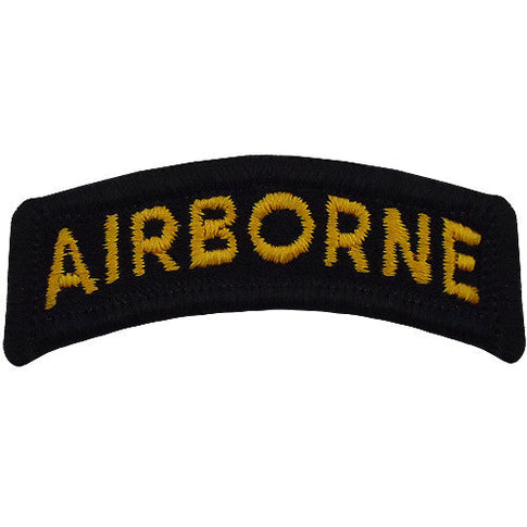 Airborne Class A Tab - Black / Yellow Lettering