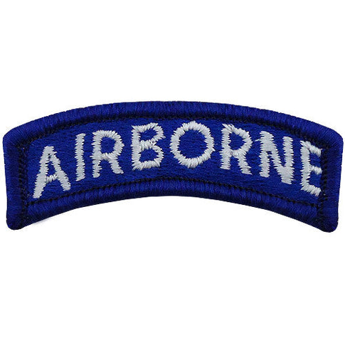 Airborne Class A Tab - Blue / White Lettering