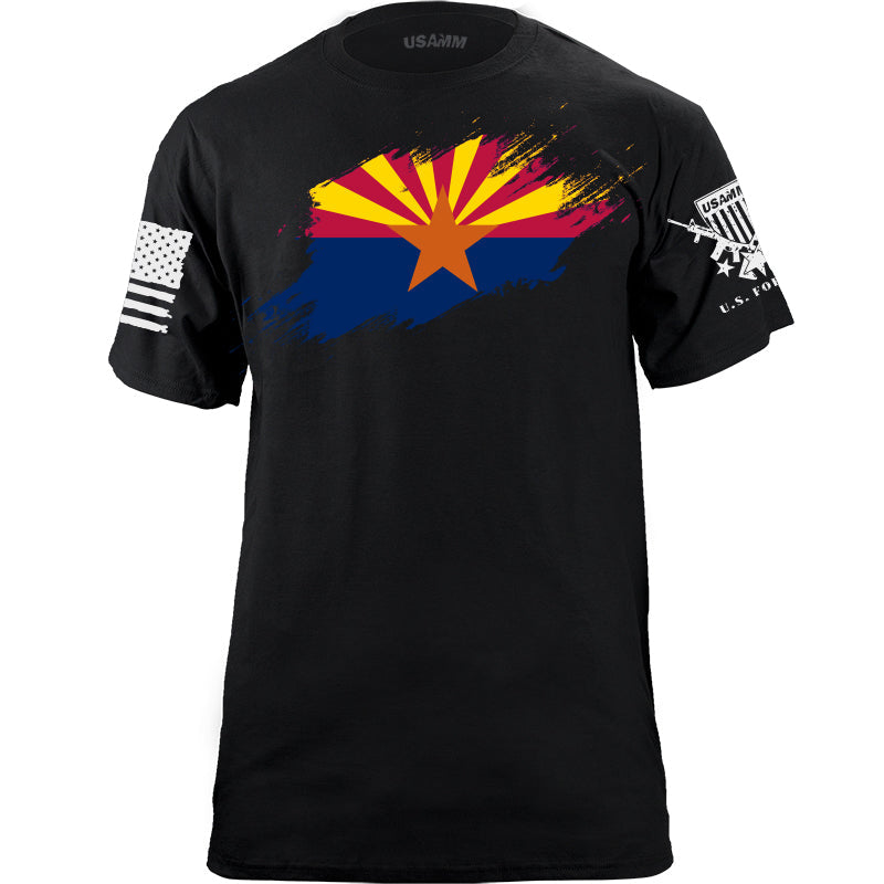 Arizona Flag Paint Swatch T-Shirt | USAMM