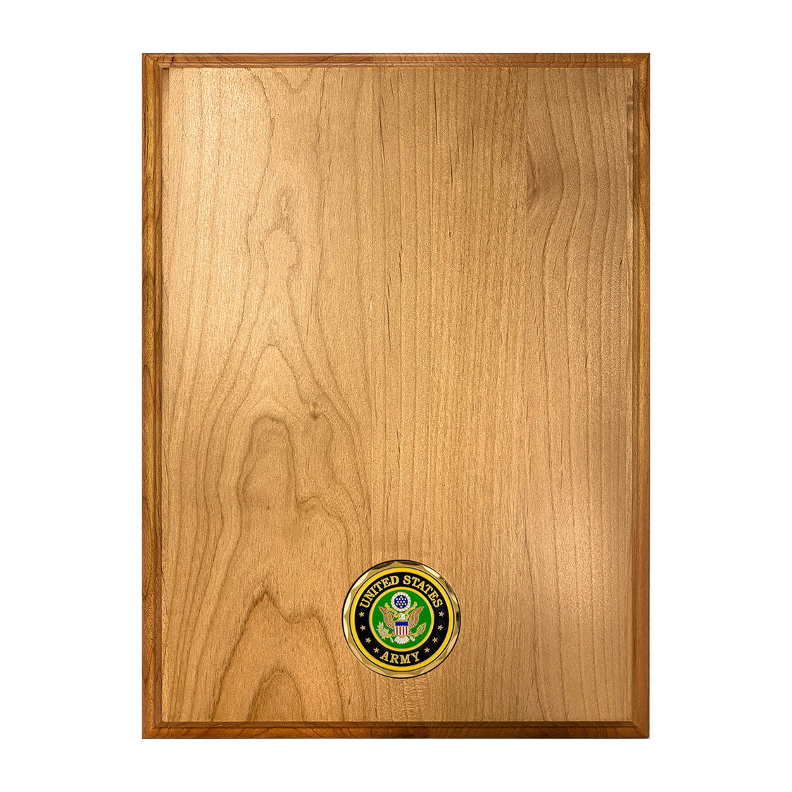 Custom Laser Engraved Military Alder Plaque