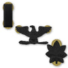 Army Subdued Black Metal Rank - Enlisted and Officer Rank 