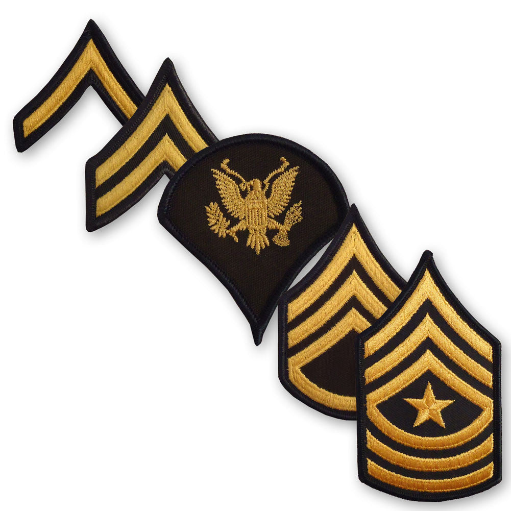 Class A (Gold on Green) Enlisted Rank - Female Size – USAMM