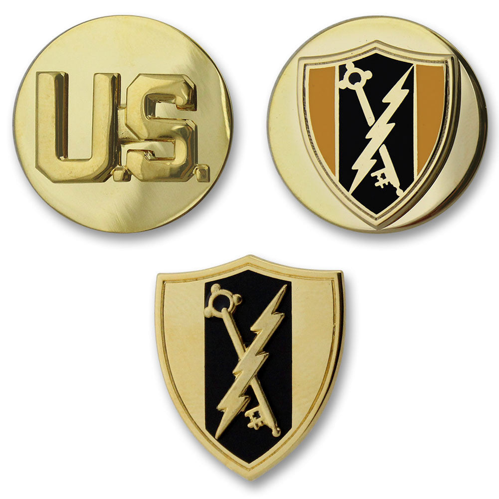 Army Electronic Warfare Branch Insignia - Officer and Enlisted Badges 