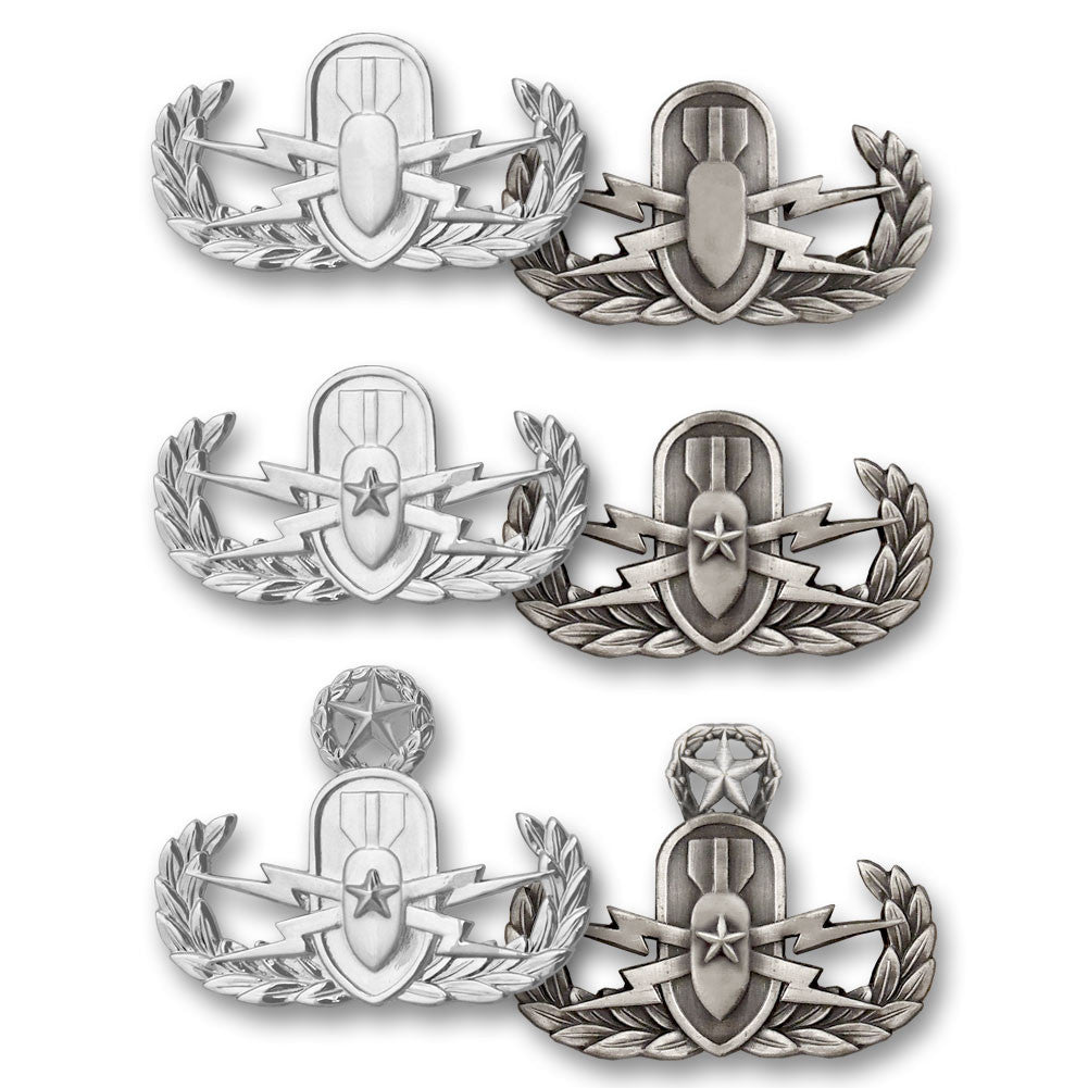 Miniature Explosive Ordnance Disposal (EOD) Badge Badges 