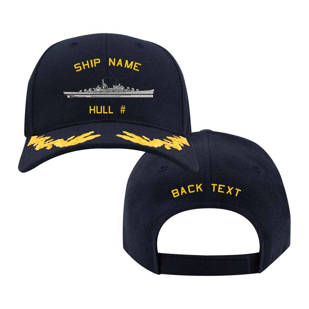 U.S. Navy Custom Ship Cap - Atlanta Class WWII Light Cruiser Hats and Caps Atlanta.Navy.Captain