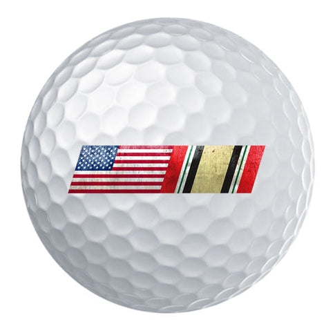 American Flag Iraq Campaign Ribbon Blend Golf Ball Set