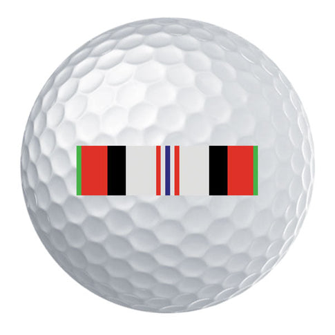 Afghanistan Campaign Ribbon Golf Ball Set
