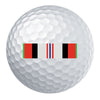 Afghanistan Campaign Ribbon Golf Ball Set Golf Balls 