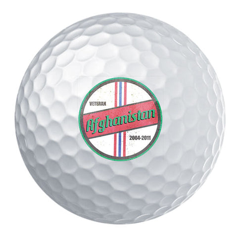 Retro Afghanistan Campaign Veteran Golf Ball Set