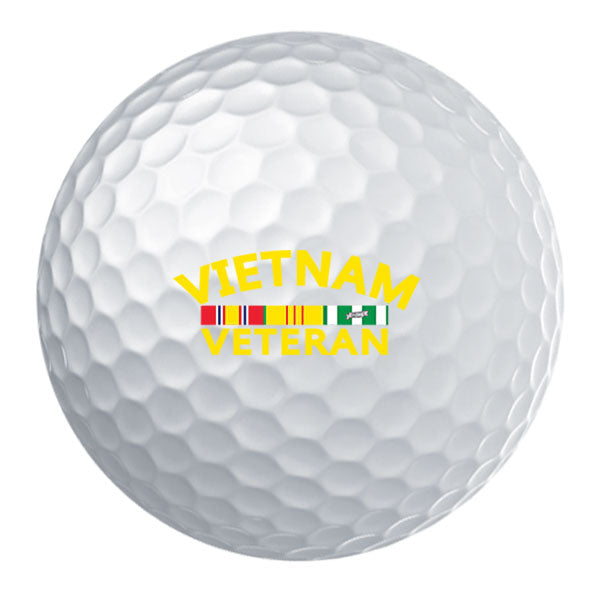 Vietnam Veteran Ribbon Rack Golf Ball Set Golf Balls 
