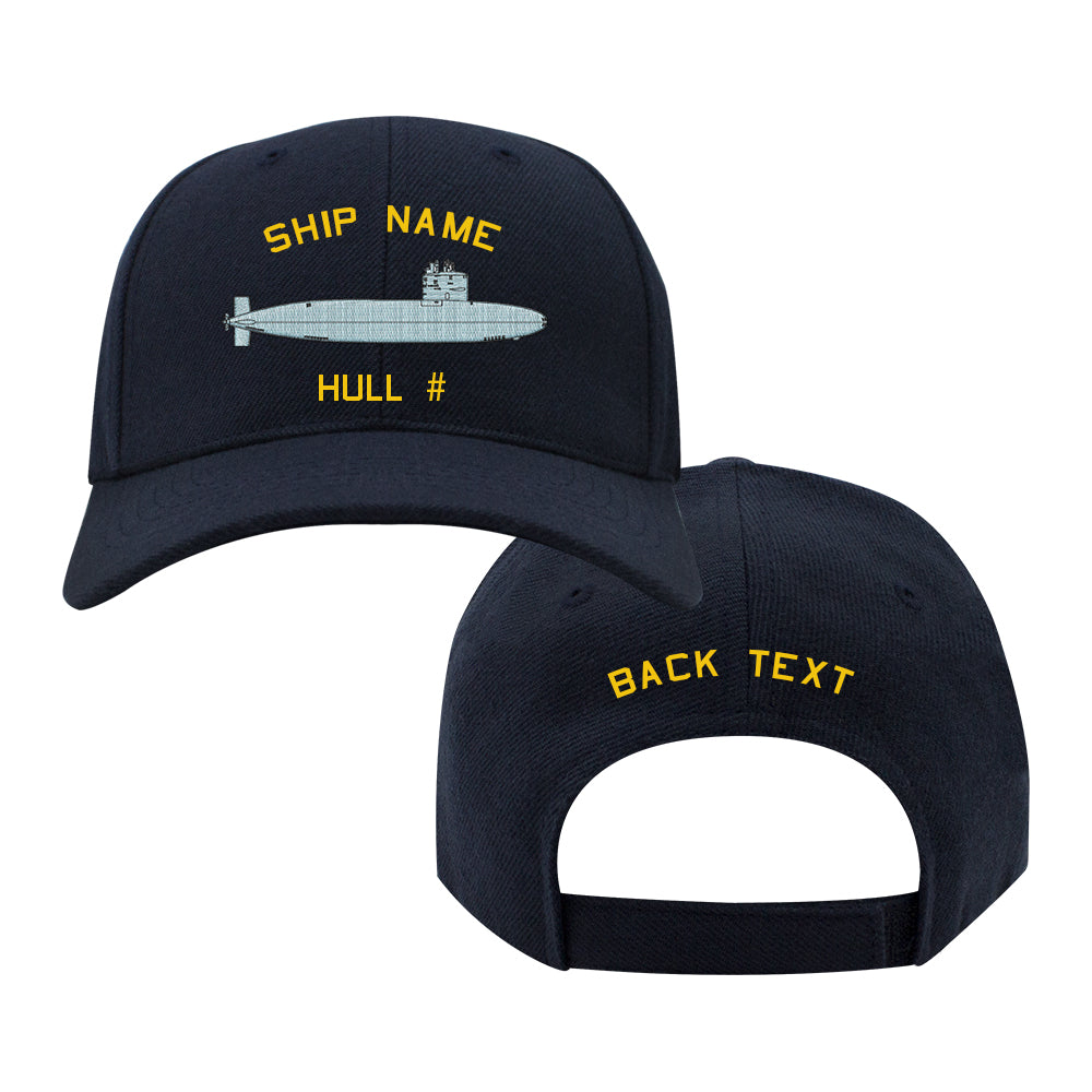 U.S. Navy Custom Ship Cap - Barbel Class Submarine Hats and Caps 