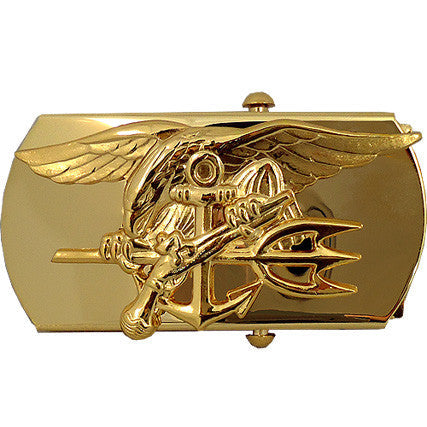 Navy Dress Belt Buckle - Special Warfare (SEAL Trident) Dress Uniform Accessories 