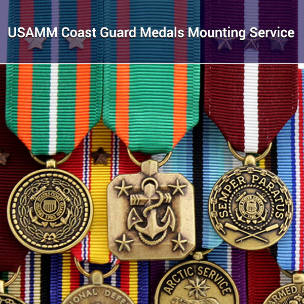USAMM Coast Guard Medals Mounting Service Tailoring & Mounting Services 