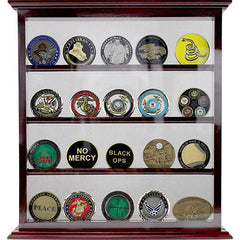 4 Row Coin Stand - Cherry