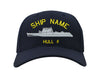 U.S. Navy Custom Ship Caps - Navy Blue