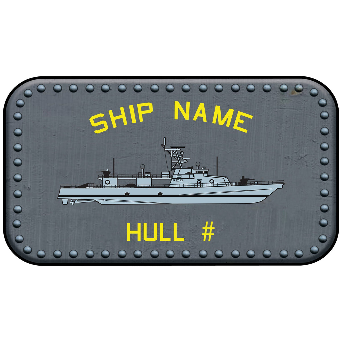 U.S. Navy Custom Ship Sticker Stickers and Decals Cyclone.sticker