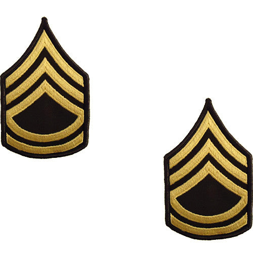 Army Class A (Gold on Green) Enlisted Rank - Female Size Rank 6528 SFC-F