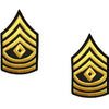 Army Class A (Gold on Green) Enlisted Rank - Female Size Rank 6530 1SG-F